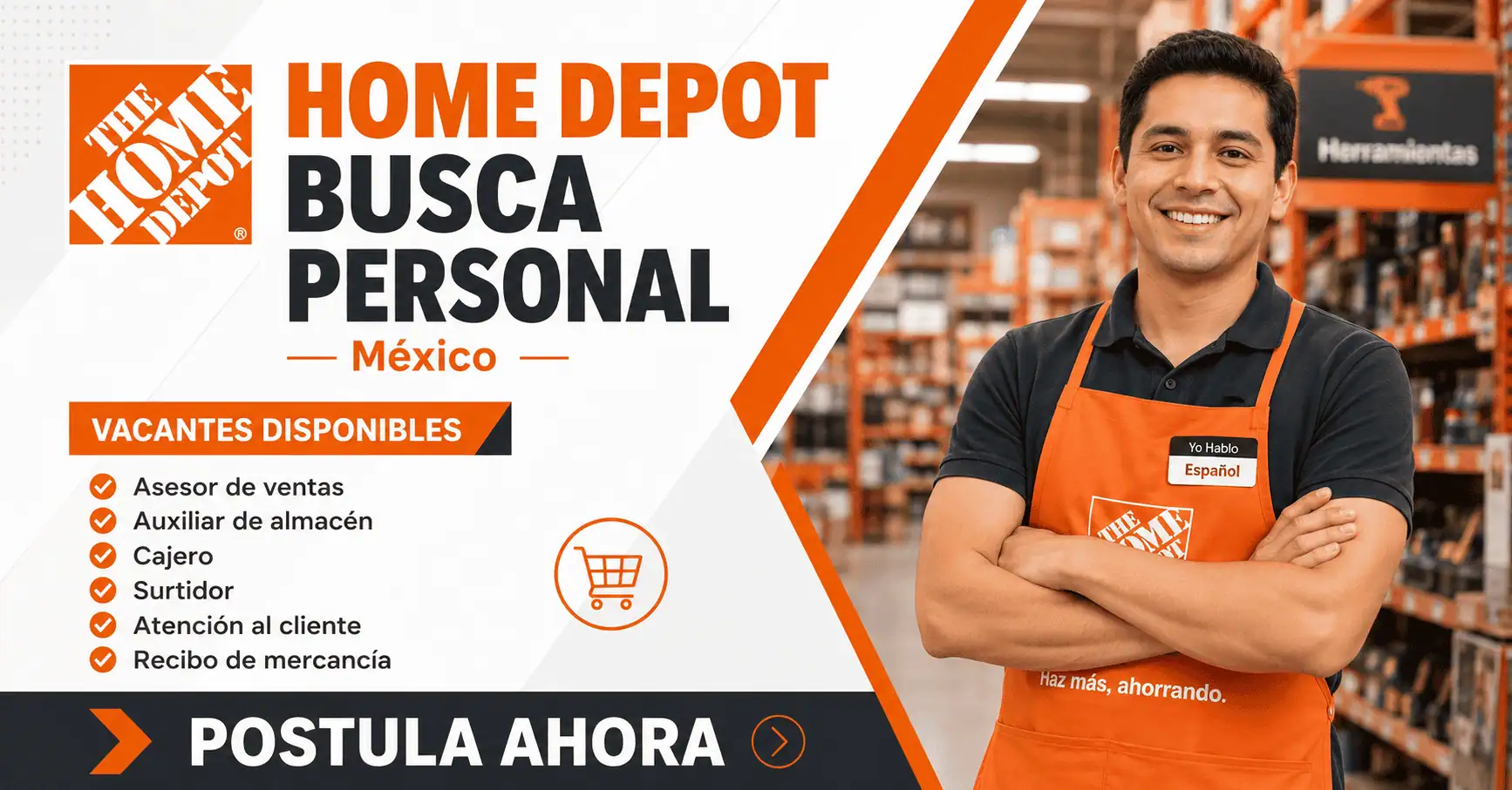 Empleos en Home Depot México para ventas y almacén