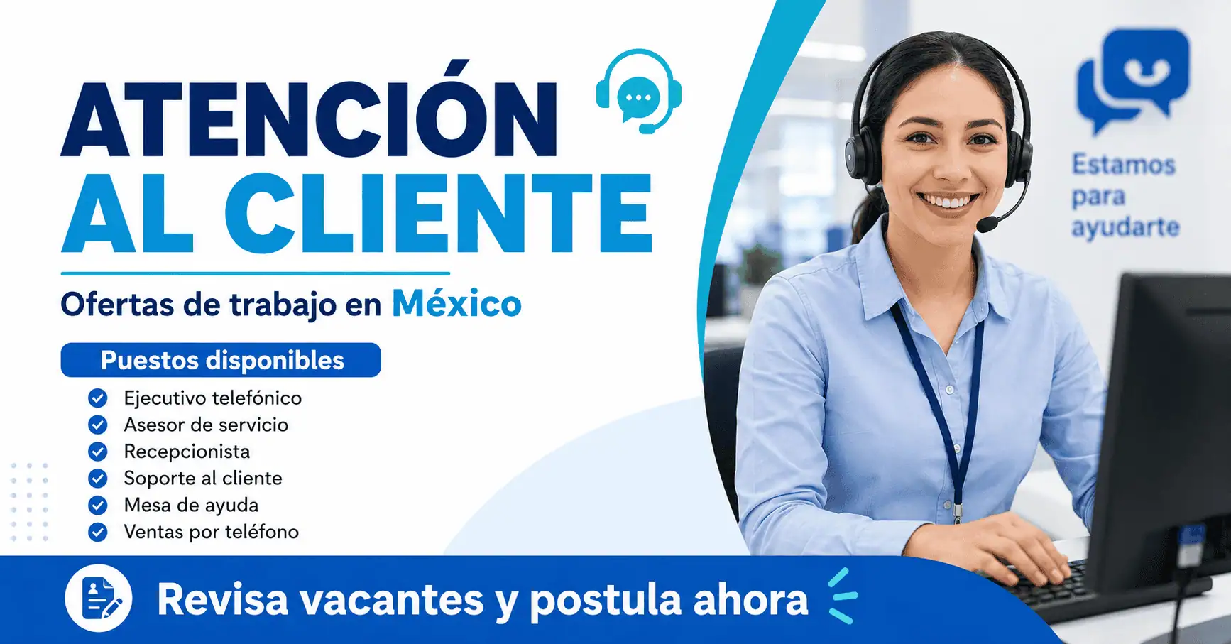 Ofertas de trabajo para atención al cliente en México