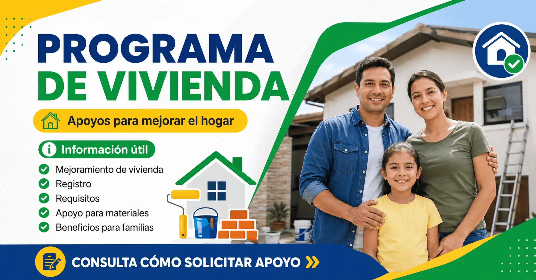 Programa de vivienda en México para mejorar el hogar