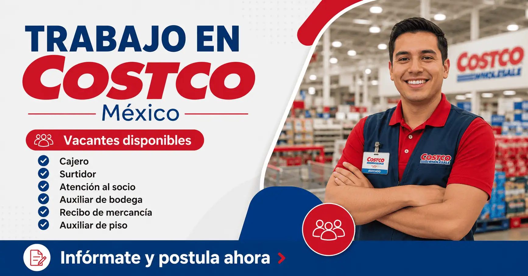 Trabajo en Costco México para tienda y bodega