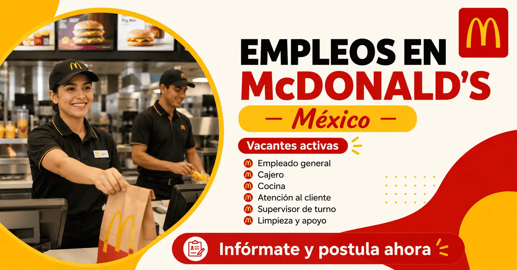 Empleos en McDonald's México para restaurantes